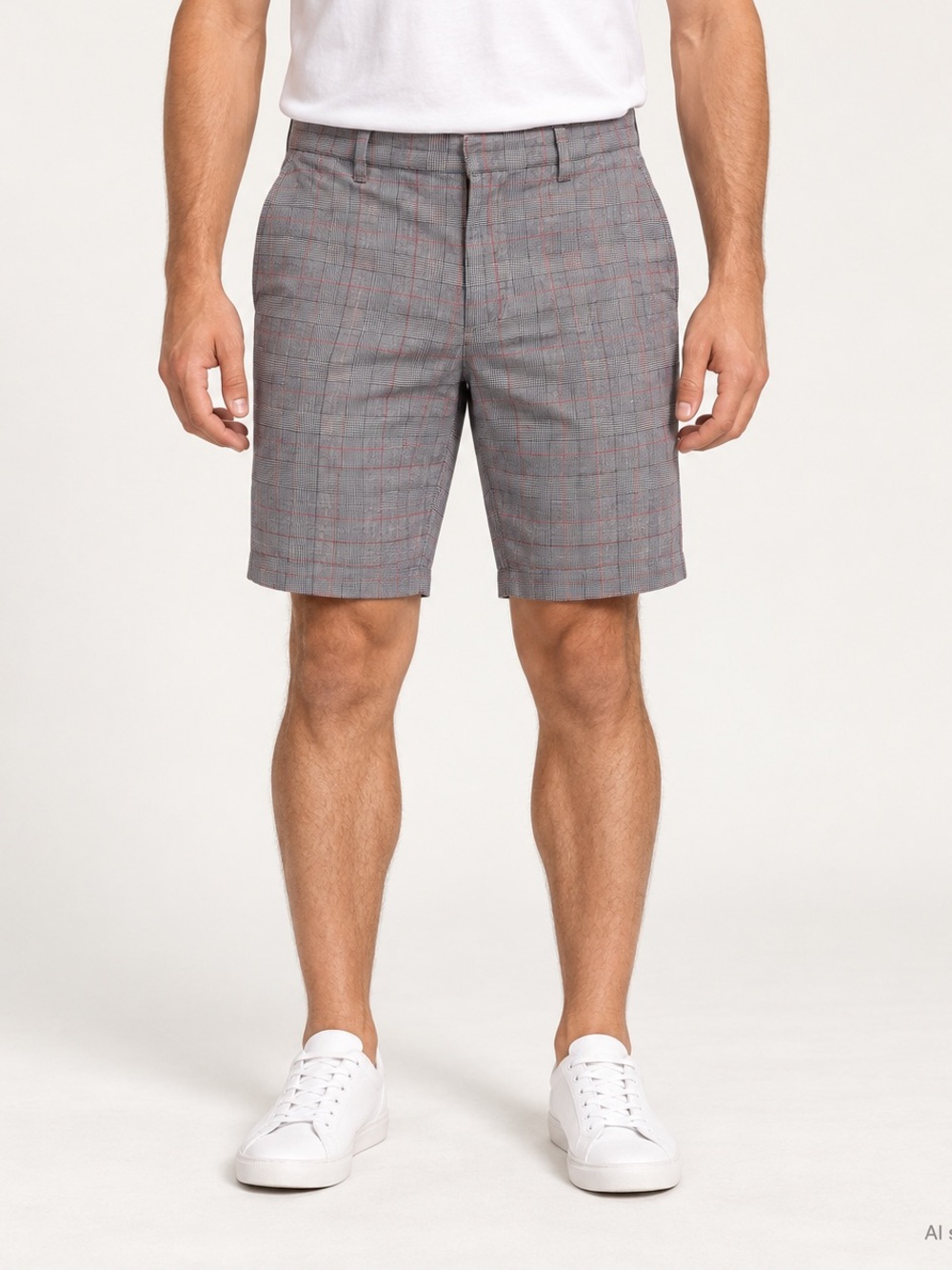 Banana Republic Men’s Gray Glen Plaid Shorts — Size 30